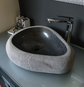 lavabo de mármol modelo rústico